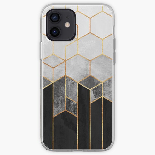 Charcoal Hexagons iPhone Soft Case