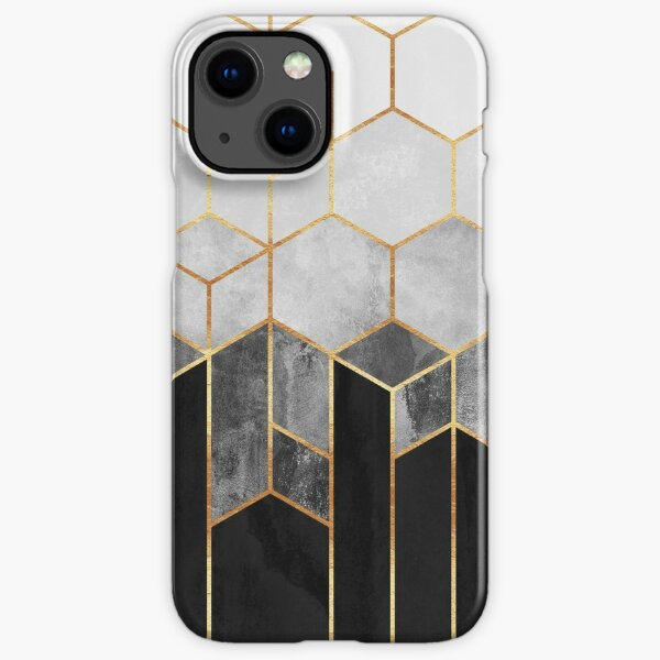 Charcoal Hexagons iPhone Snap Case