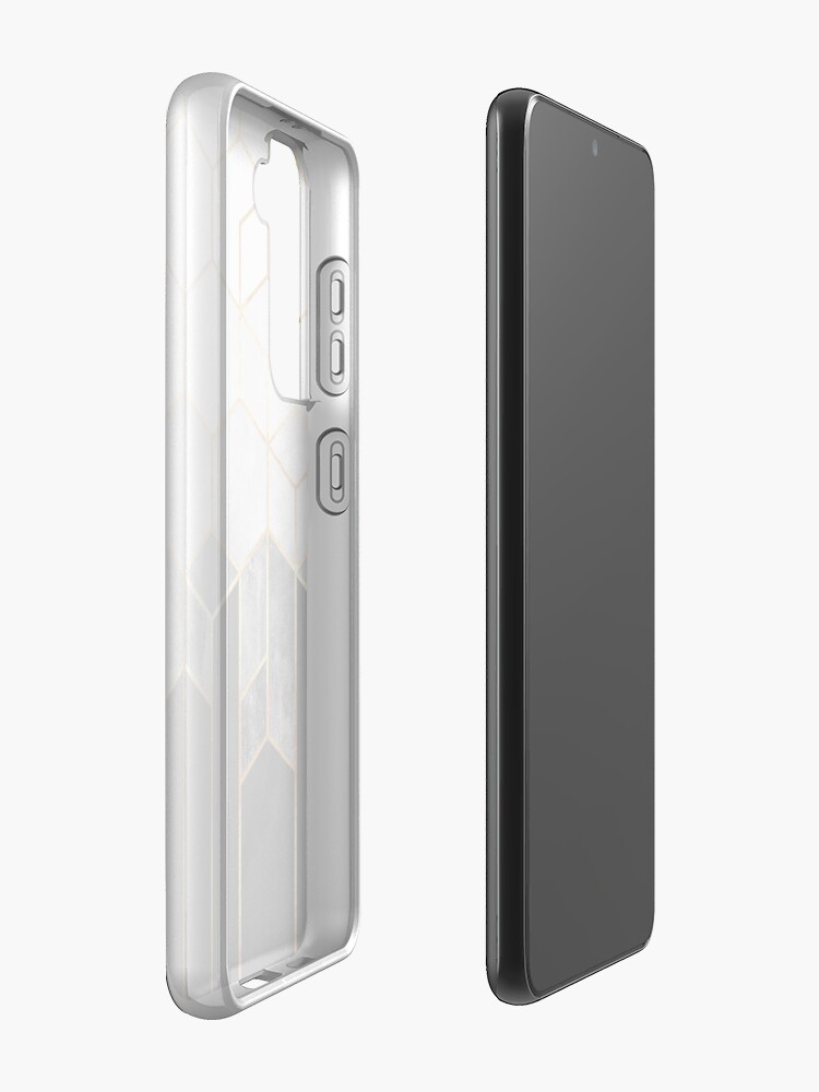 Alternate view of Charcoal Hexagons Samsung Galaxy Phone Case