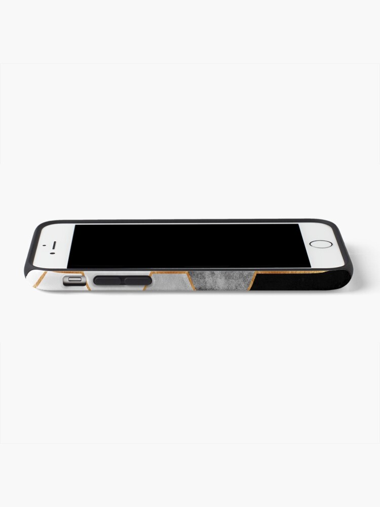 Alternate view of Charcoal Hexagons iPhone Case & Cover