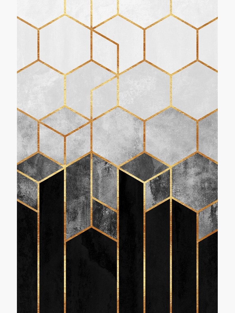 Charcoal Hexagons by foto-ella