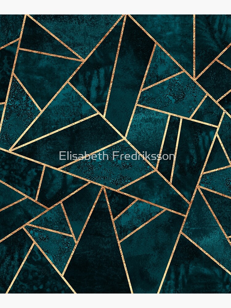 Deep Teal Stone by foto-ella