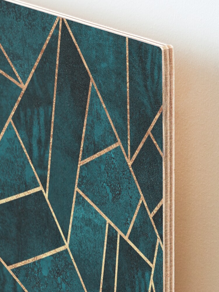 Alternate view of Deep Teal Stone Mounted Print