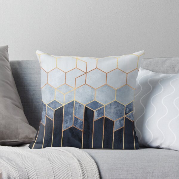 Item preview, Soft Blue Hexagons designed and sold by Elisabeth Fredriksson.