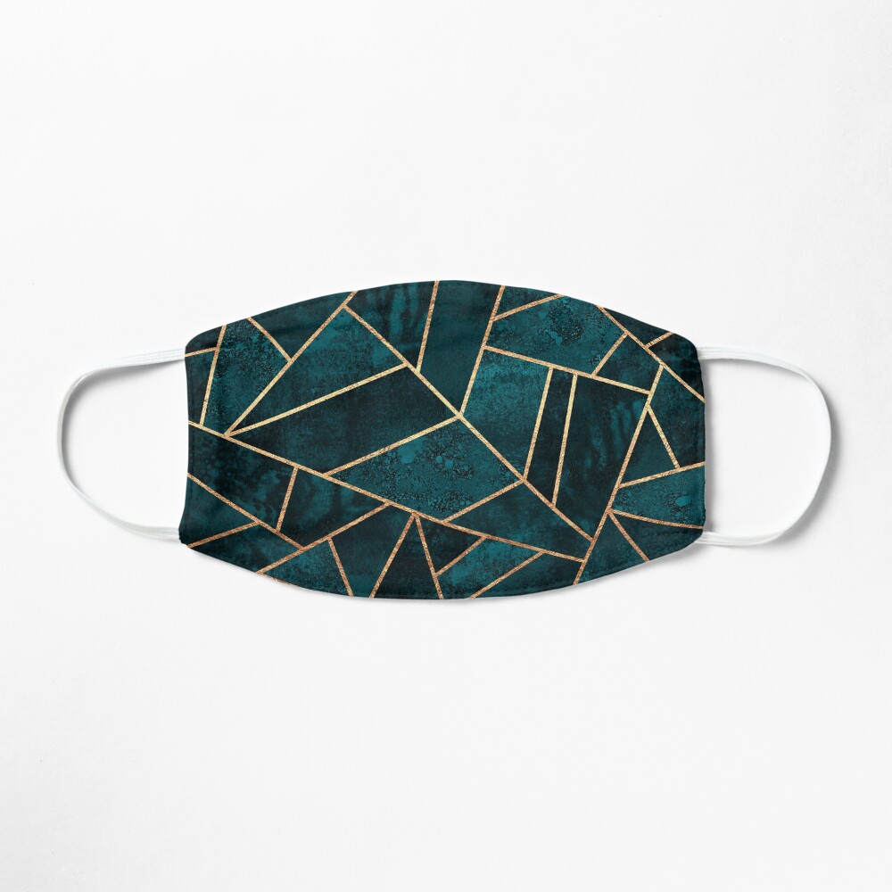 Deep Teal Stone Mask