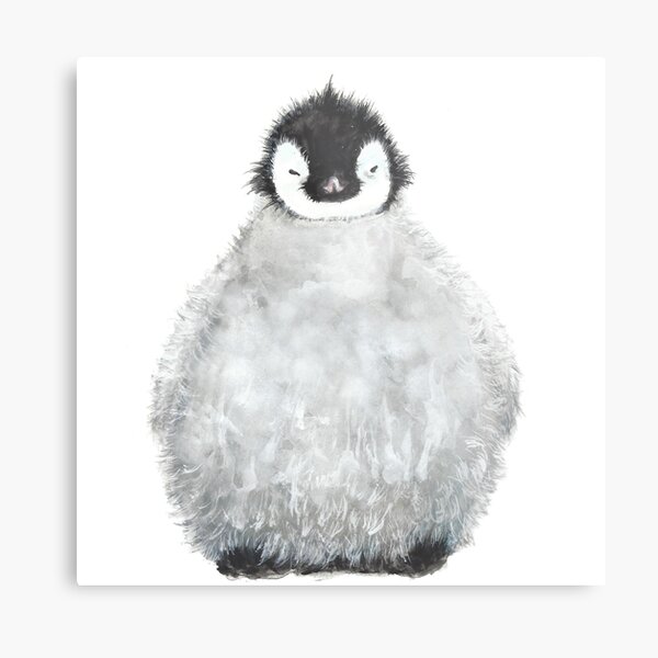 Pinguinkind Metallbild