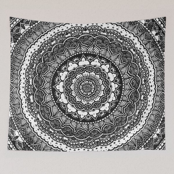 Item preview, Costa Rica Flower || Abstract || Black and White designed and sold by Hilary Leslie.