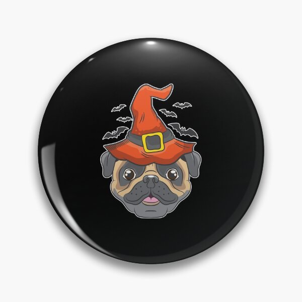Item preview, Halloween Shirt Witch Pug Dog Costume Gift designed and sold by haselshirt.