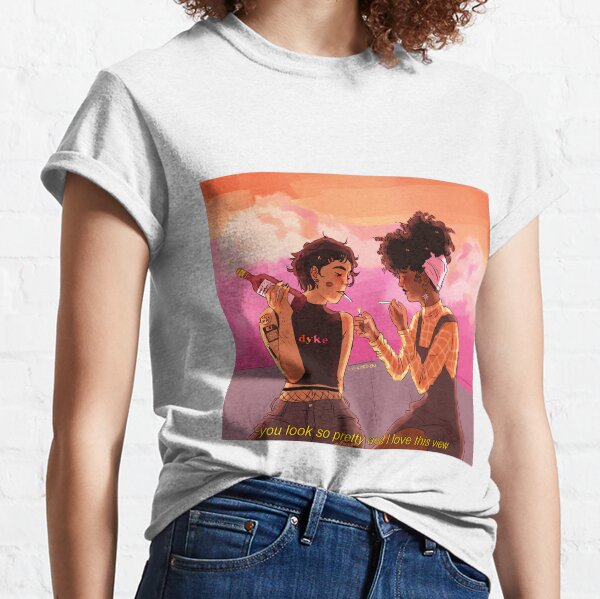 you look so pretty and i love this view Classic T-Shirt