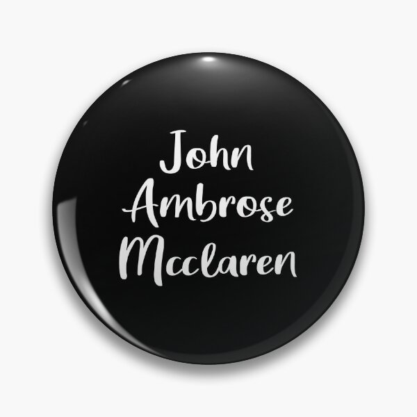 Artikelvorschau, John Ambrose Mcclaren (Schwarz) entworfen und verkauft von quoteedesigns.
