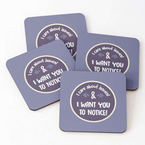 Item preview, I Care About Issues & I Want You To Notice! designed and sold by brainthought.