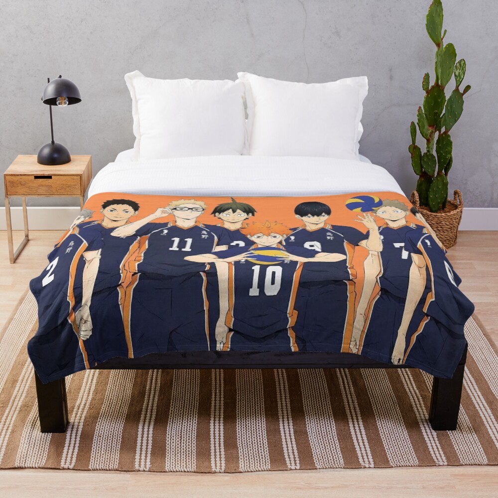 "Haikyu!!" Throw Blanket for Sale by Bellzstickz Redbubble