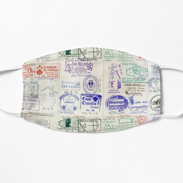 Camino de Santiago pilgrim's credential Flat Mask