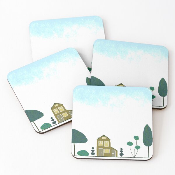 Item preview, Trees with a little house designed and sold by sheepisch.