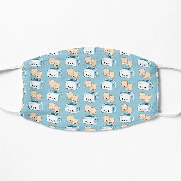 Happy Flying Toast Twins Flat Mask