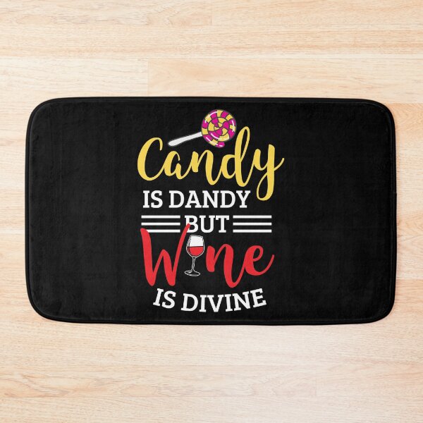 Artikelvorschau, Halloween Shirt Candy Is Dandy But Wine Is Divine Gift Tee entworfen und verkauft von haselshirt.