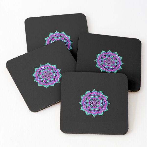 Item preview, Electric Orchid Mandala Black designed and sold by Liserr27.