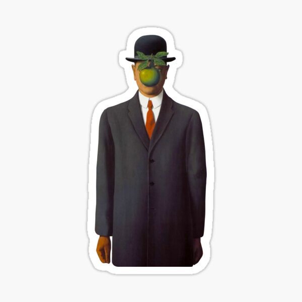 René Magritte - Le Fils de l'Homme Sticker