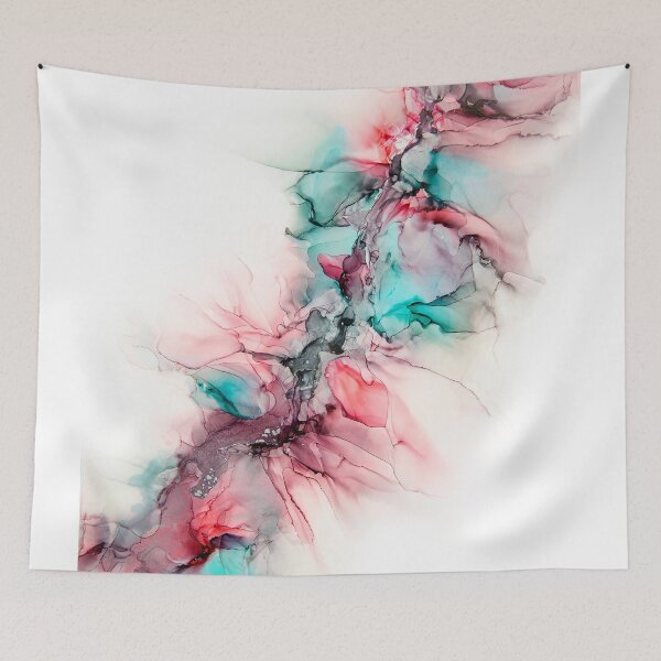 Item preview, Blooming Crevice Red+Teal designed and sold by Zoé Alexander.