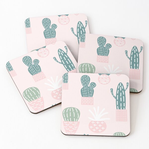 Item preview, Cute Cacti on Pink Background designed and sold by AnastasiaDesign.