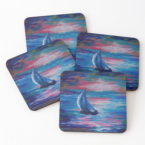 Item preview, Sailing Boat Sunrise  designed and sold by Rocky Mountain Artistry.