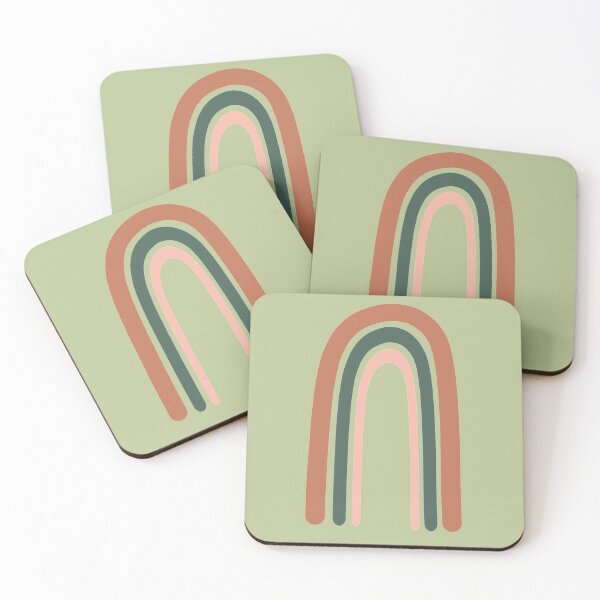 Item preview, Rainbow !!! minimalist. orange, green, pink. designed and sold by Good News Graphics.