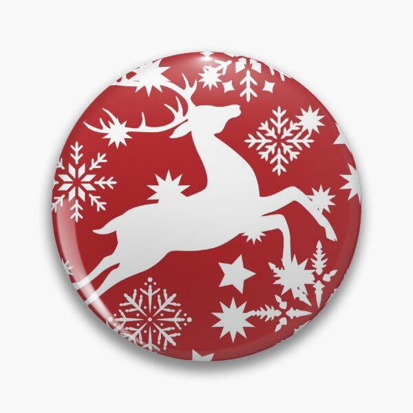 Item preview, Christmas Reindeer with Snowflakes and Stars designed and sold by JoniandCo.
