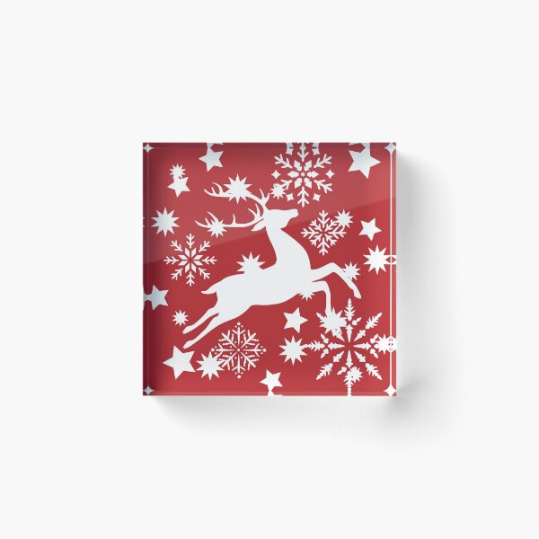 Item preview, Christmas Reindeer with Snowflakes and Stars designed and sold by JoniandCo.