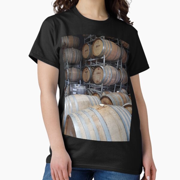 A Barrel of Fun - Adelaide Hills Wine Region - Fleurieu Peninsula - by South Australian artist Avril Thomas Classic T-Shirt