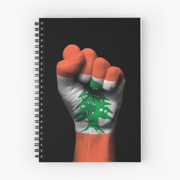 Item preview, Flag of Lebanon on a Raised Clenched Fist  designed and sold by JeffBartels.