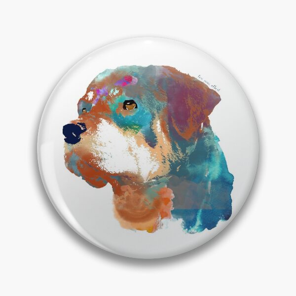 Artikelvorschau, Rottweiler Hund Portrait entworfen und verkauft von freeinthelines.