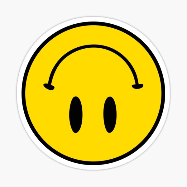 Upside Down Smiley Face Gifts Merchandise Redbubble - how do u get the upsound down face roblox