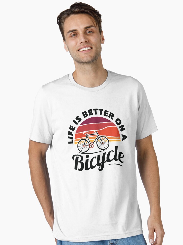 Life Is Better On A Bicycle Cycling Art Design With Quote Slogan