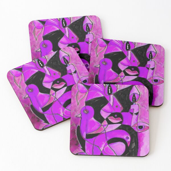 Item preview, Pink Birds Socializing designed and sold by Sarah Curtiss.
