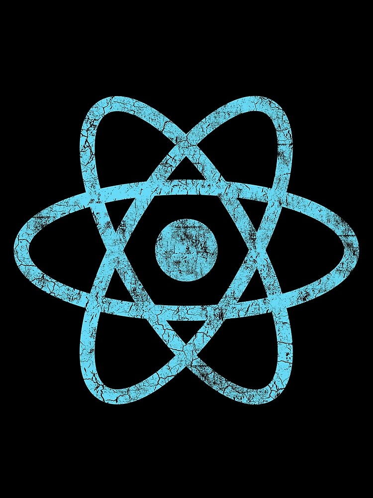 Thumbnail 4 of 4, Graphic T-Shirt, Vintage ReactJS React JS JavaScript Framework designed and sold by vladocar.