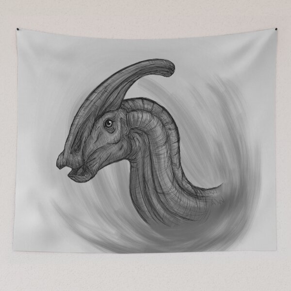 Item preview, Parasaurolophus Sketch designed and sold by TheKohakuDragon.