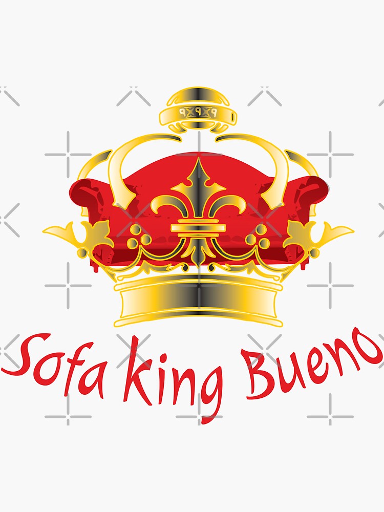 "Sofa King Crown" Sticker by 9x9x9 Redbubble