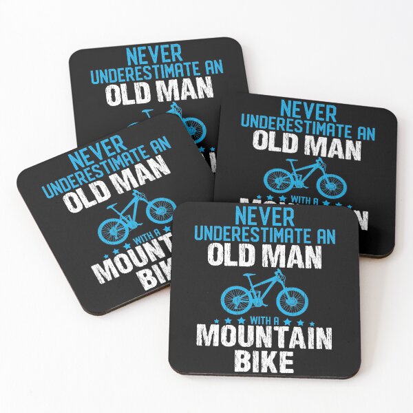 Item preview, Mountain Biker Gift For Men Never Underestimate Old Man With A Mountain MTB Bike designed and sold by maindeals.