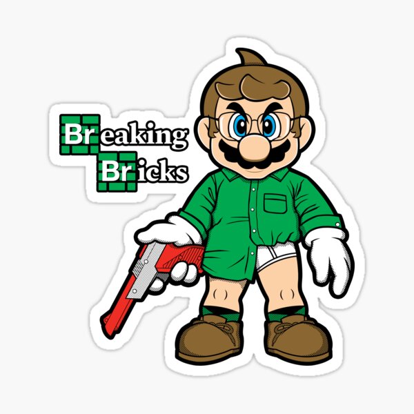 Breaking Bricks Sticker
