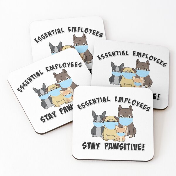 Item preview, ESSENTIAL EMPLOYEE MEMES STAY PAWSITIVE QUARANTINED GIFT IDEA 2020 COVID-19 CORONAVIRUS CHINESE FLU designed and sold by Nextlevellife.