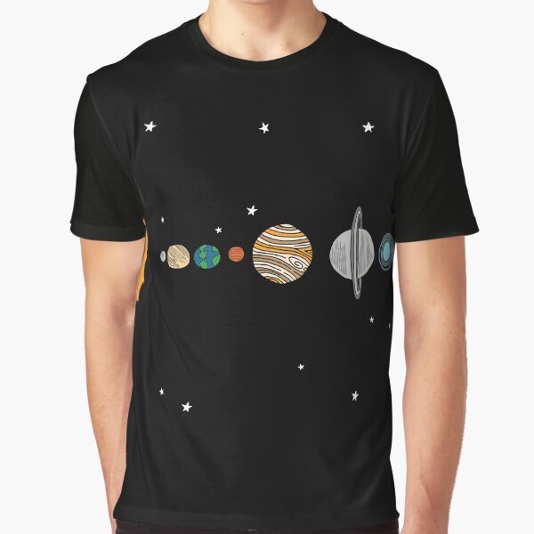 Item preview, Illustrated Solar System with Planets designed and sold by vladocar.