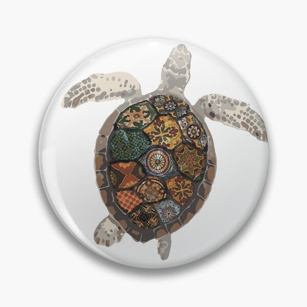 Item preview, Watercolour Tiled Sea Turtle designed and sold by Monkey's Shop.