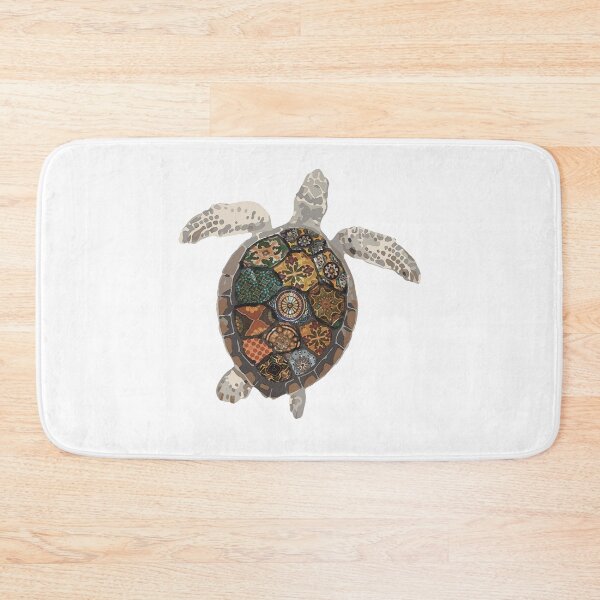 Item preview, Watercolour Tiled Sea Turtle designed and sold by Monkey's Shop.