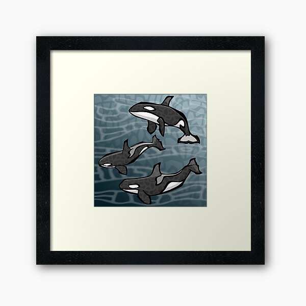 Item preview, Three Orcas | Animal Series | DopeyArt designed and sold by DopeyArt.