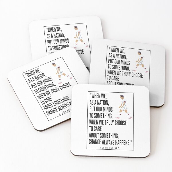 Item preview, Megan Rapinoe USWNT Quote designed and sold by Hevding.