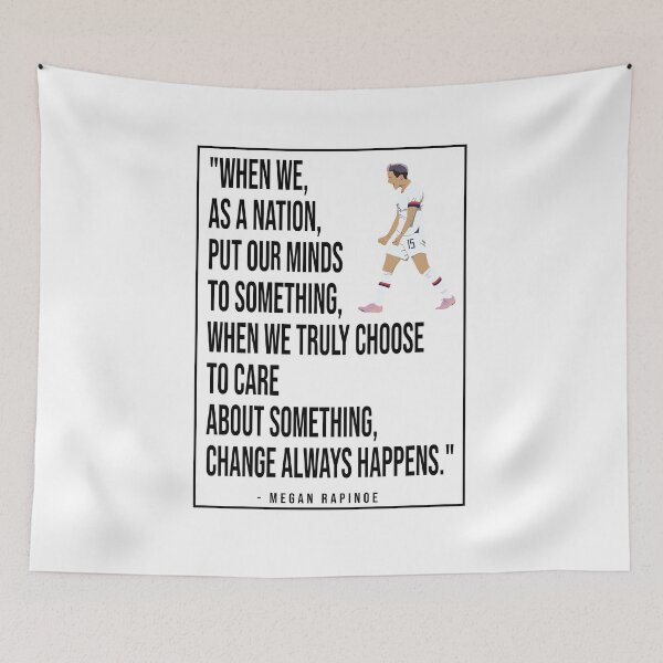 Item preview, Megan Rapinoe USWNT Quote designed and sold by Hevding.