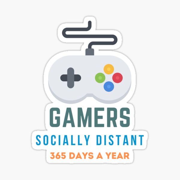 Vista previa del artículo con la obra «Jugadores de PC socialmente distantes los 365 días del año», diseñado y vendido por DoctorParanoid.