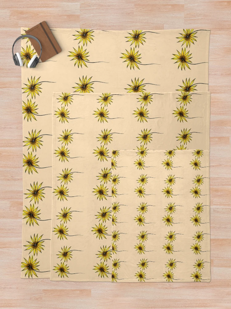 Thumbnail 5 of 6, Throw Blanket, Sunflowers designed and sold by Rae-Rabbs.