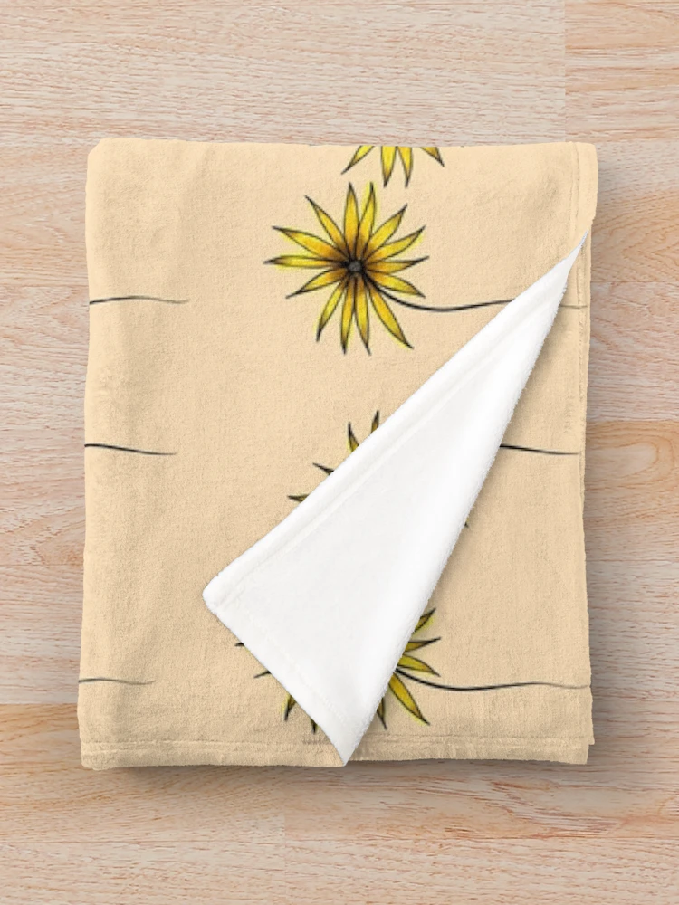 Thumbnail 3 of 6, Throw Blanket, Sunflowers designed and sold by Rae-Rabbs.