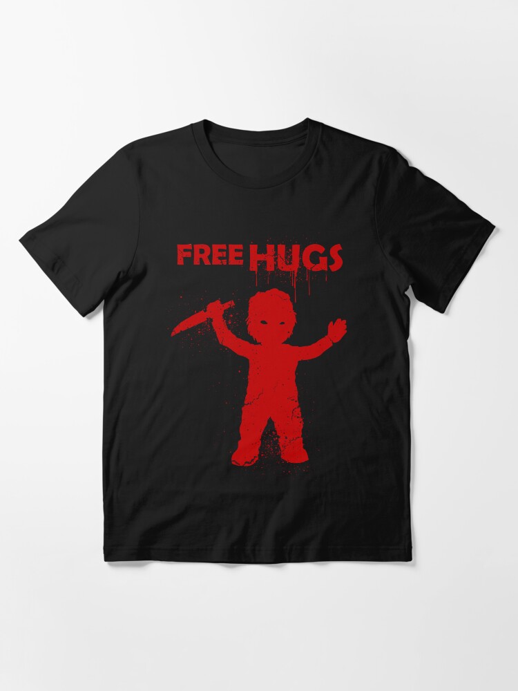 Thumbnail 2 of 7, Essential T-Shirt, Horror Mashups: Free Hugs designed and sold by EnforcerDesigns.